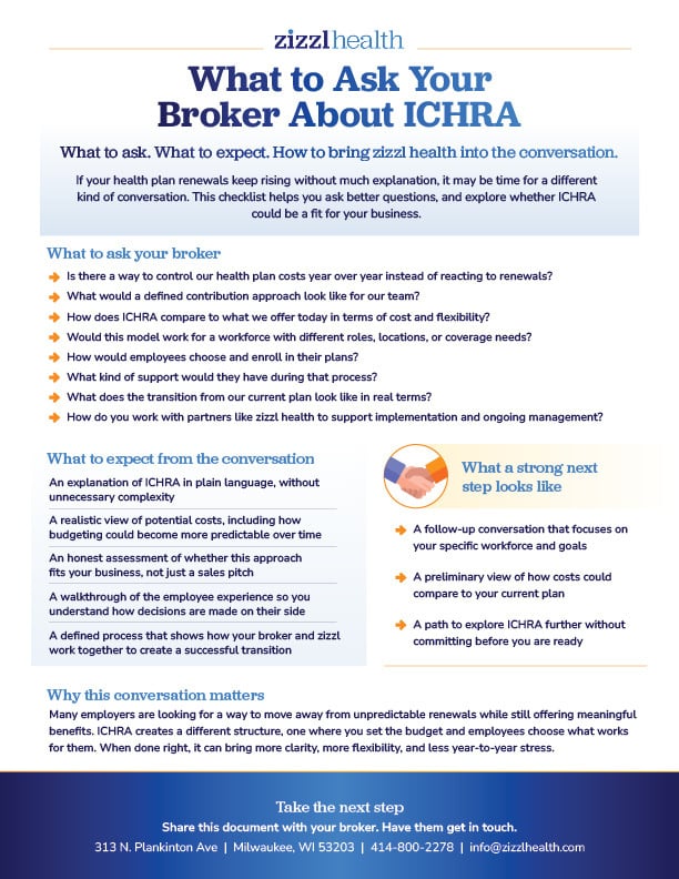 What to Ask Your Broker About ICHRA